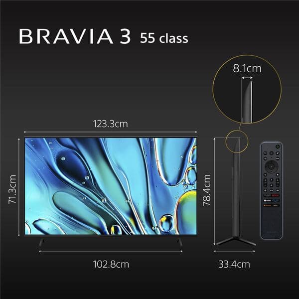 BRAVIA 3 — 55″ LED 4K Google TV