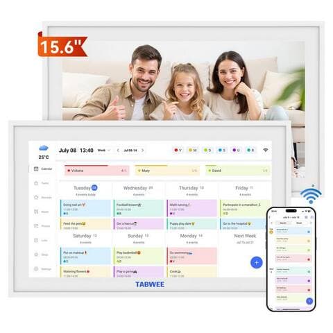 Tabwee TABWEE TABWEE P15 15,6" Digitaler Kalender avec tactilescreen, WiFi tablette (15,6", 32 GB, Android 10,1,