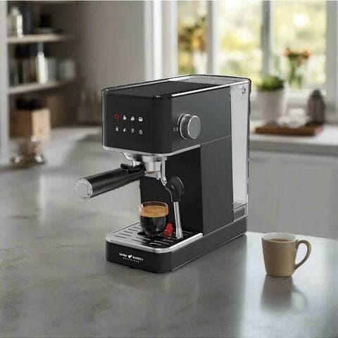 Kemar KeMar Kitchenware Espressomaschine KEM-117, Edelstahlsiebfilter, tactile écran, 20 Bar, 1,7 L Wassertank,