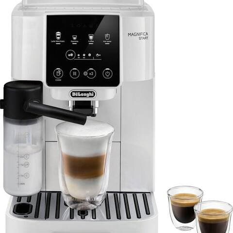 De'Longhi De'Longhi machine expresso automatique Magnifica Start ECAM220.61.W - 4 Rezepte, perfekter Milchschaum, weiß,