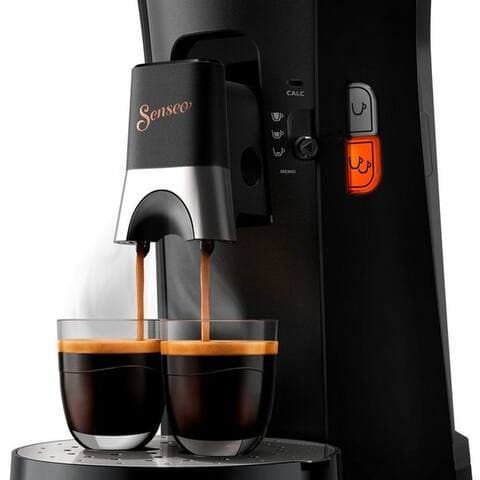 PHILIPS Senseo Kaffeepadmaschine Select CSA240/60, avec drei Kaffee-Einstellungen, aus 21% rec. Plastik, Memo-Funktion