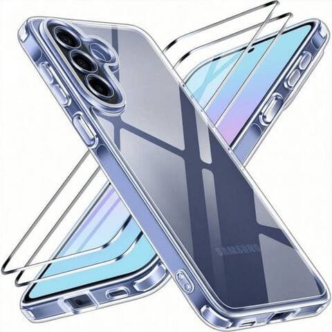 SAMSUNG SmartUP smartphone-Coque + 2X Schutzglas pour Samsung Galaxy A57 5G Panzerfolie écran Case 9H 6,7 pouces,