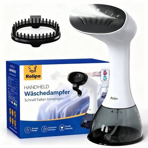 Rolipo Rolipo Dampfglätter 1640W, 400ML Steamer - Dampfbürste, Faltenentferner, 1640 W, ampfbürste Faltenentferner,