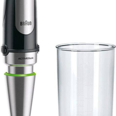 BRAUN Stabblender MultiQuick 7 MQ 7000X - 1000W, Stufenlosregulierbar, Dynamische Klinge, 1000 W, Spritzschutz,