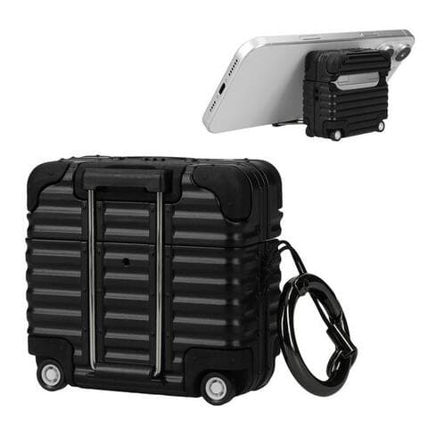 kwmobile Étui de protection pour casque Casque Case pour Apple AirPods 4 Coque, Koffer-Design Écouteurs
