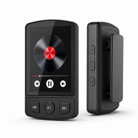 Tekoo Tekoo MP3 Player Bluetooth avec Clip, Sport musiqueplayer, Pedometer, FM radio MP4-Player (32 GB, Bluetooth,