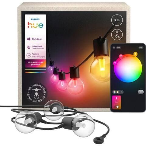 PHILIPS Hue lumièreerkette White & Color Ambiance Festavia Globe Outdoor