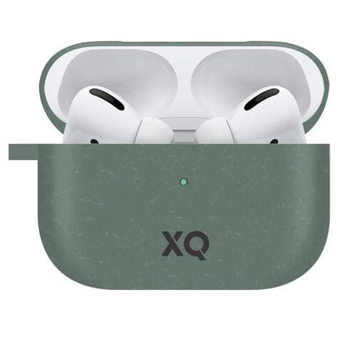XQISIT Étui de protection pour casque Etui ECO Skin Case Cover Coque de protection Vert, passend pour Ladecase Apple AirPods Pro