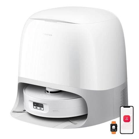 ROBOROCK robot aspirateur Roborock Qrevo Curv 2 Flow 20.000 Pa, intelligenter Teppichschutz, Selbstreinigende