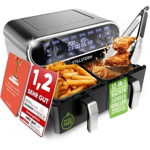 Stillstern Stillstern air fryer, 2400 W, four, Dörrautomat, Grill, Warmhalten&Auftauen