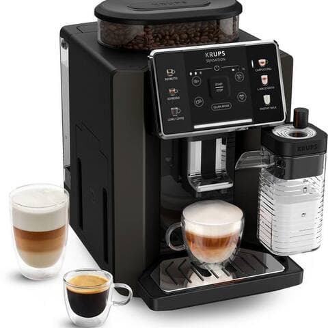 KRUPS machine expresso automatique EA9129 Sensation Milk, 6 Kaffee- et Milchspezialitäten, aut. Reinigung,