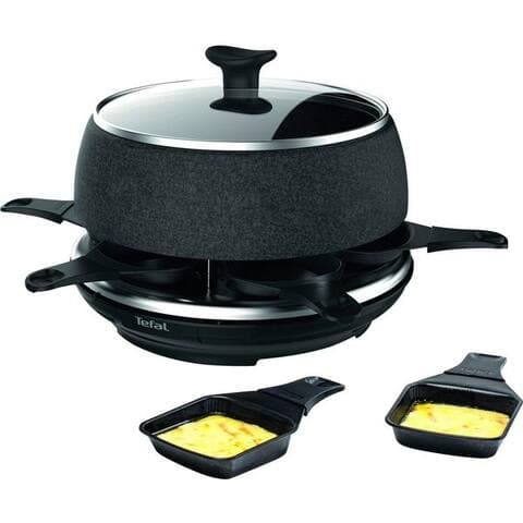 TEFAL raclette et Fondue-Set Cheese 'n Co, 6 raclettepfännchen, 850 W, pour 6 Personen, 6 raclettepfännchen, 850 W,