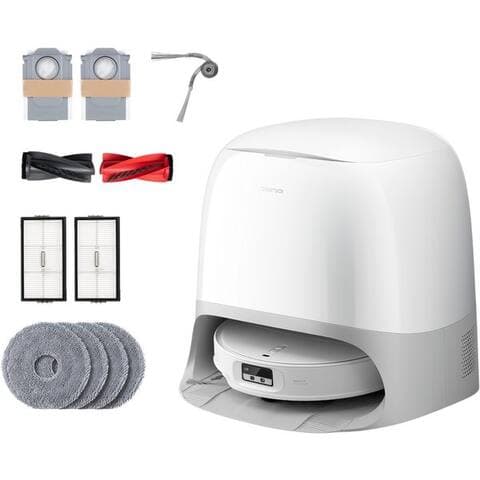 ROBOROCK Nass-Trocken-robot aspirateur Qrevo Curv 2 Pro X avec Wischfunktion, 60 W, avec Beutel, FlexiArm Design