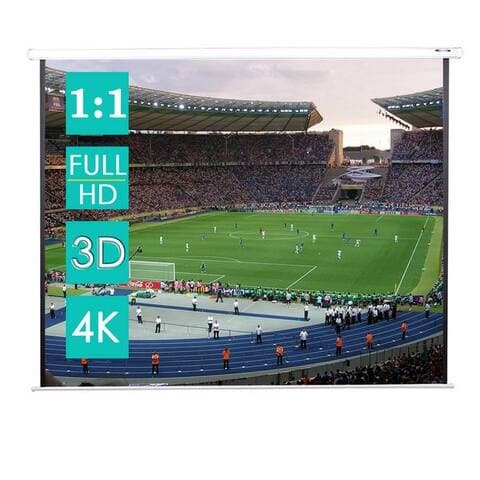 Cclife CCLIFE Rolloleinwand projecteur Leinwand Projektionsleinwand heimkino Rolloleinwand