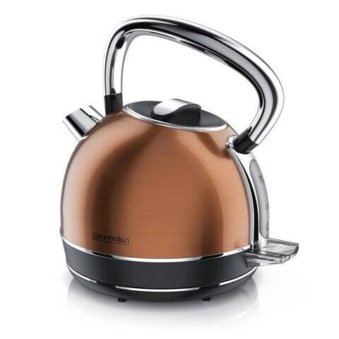Arendo Arendo bouilloire Edelstahl Vintage Retro Wasserkessel avec Temperatureinstellung, 1,7 l, 2200 W, LED Anzeige