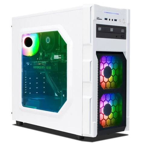 Ankermann-Pc MANN-PC Gaming Base White PC gamer (Intel Core i7 8700, GeForce RTX 2060, 16 GB RAM, 480 GB SSD, Luftkühlung)