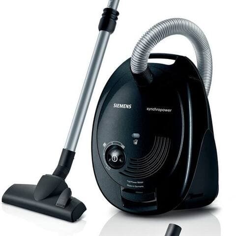 SIEMENS aspirateur traîneau synchropower VS06A212, Made in Germany, Hygiene-Filter, kompakt, 600 W, avec Beutel, hohe
