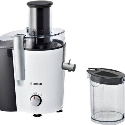 BOSCH centrifugeuse VitaJuice 2 MES25A0, XL-Einfüllschacht, Edelstahl-Microfilter-Sieb, 700 W, Ausgießer avec