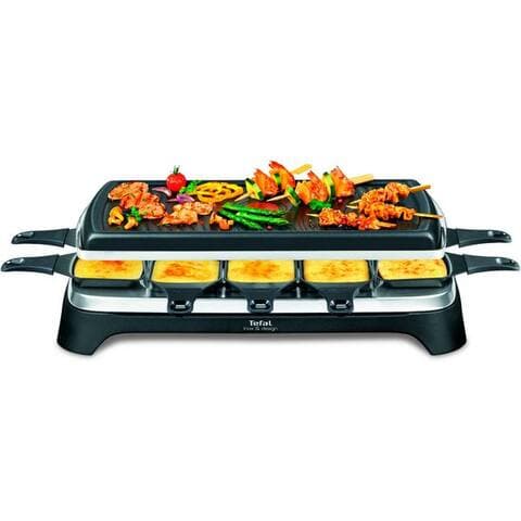 TEFAL raclette Ambiance, inkl. Tischgrill-Funktion, abnehmbares Kabel, 10 raclettepfännchen, 1350 W,