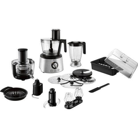 PHILIPS Kompakt-robot de cuisine HR7778/00, 1300 W, 2 l Schüssel, inkl. Knethaken, centrifugeuse, Standblender et