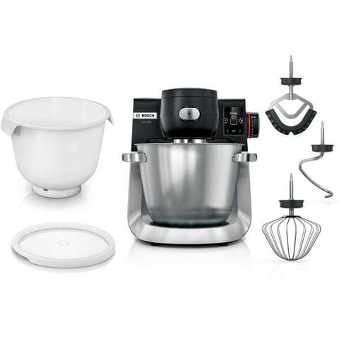 BOSCH robot de cuisine Serie 6 MUMS6ZS18, 2 Schüsseln, integr. Waage, Noir, 1600 W, 13,1 l Schüssel