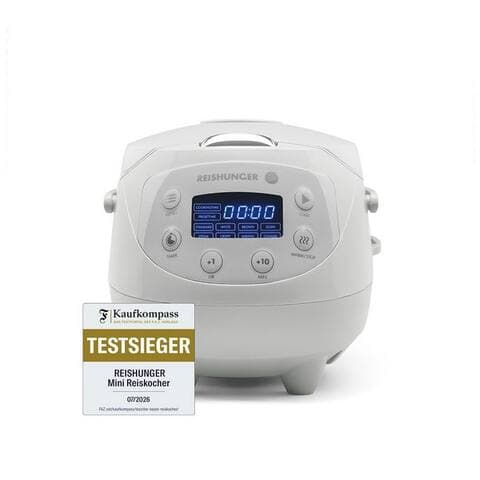 Reishunger Reishunger cuiseur à riz Digital Mini – 0,6 L – Multikocher – 8 Programme – Keramikbeschichtung, 350 W,