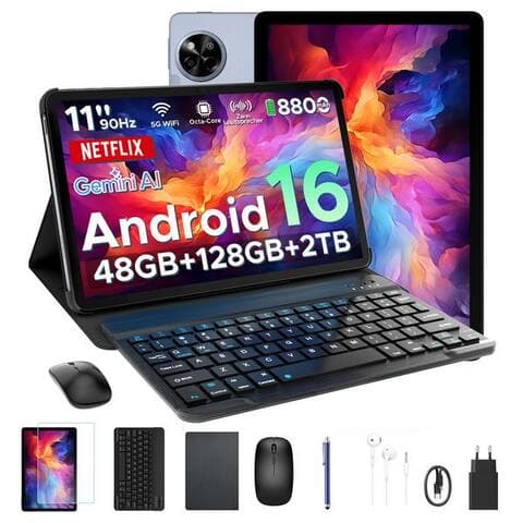 Pockam POCKAM P11 Android 16 tablette avec clavier, Stift, souris, 11 pouces, 8800mAh tablette (11", 8 GB, Android