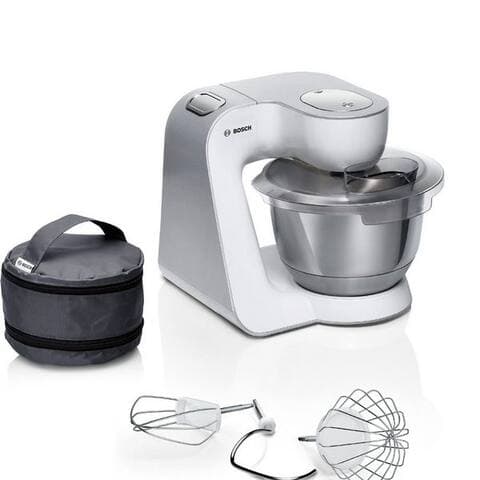 BOSCH robot de cuisine MUM58200 Serie 4 Knethaken, Rühr- & Schneebesen aus Edelstahl, 1000 W, 3,9 l Schüssel,