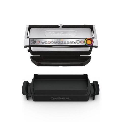 TEFAL Kontaktgrill OptiGrill+ XL inkl. Backschale, manueller Modus avec 4 Temperaturen, 2000 W, 9 automatische
