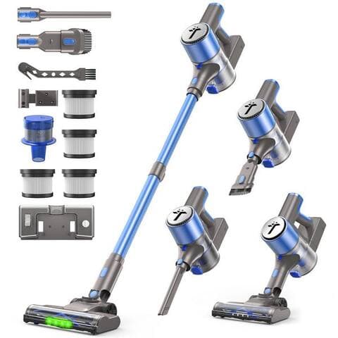 Teendow Teendow Akku-Hand-et aspirateur balai V10 PRO 50kPA Akku aspirateur, Akkuaspirateur, 60 min Laufzeit, LED,