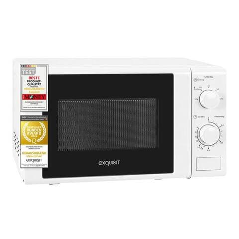 Exquisit exquisit micro-ondes MW 802, micro-ondes, 20,00 l, 20 L, 25,5 cm Drehteller, inkl. Timer, einfach Bedienung,