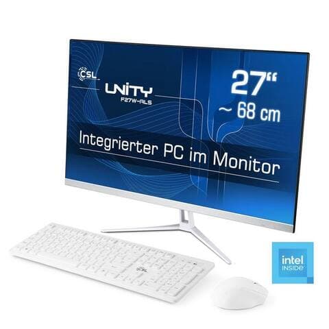 Csl CSL Unity F27-ALS N200 Windows 11 All-in-One PC (27 pouces, Intel N200, Intel UHD Graphics, 1× HDMI 2.0, 8 GB