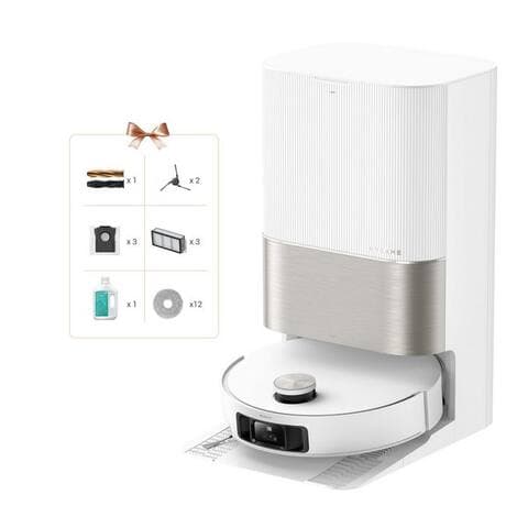 DREAME robot aspirateur avec Wischfunktion Dreame X50 Ultra Complete, 20.000 Pa Saugkraft, avec Beutel,