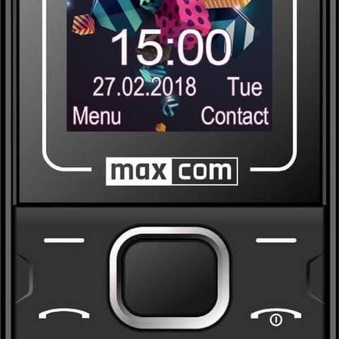 Maxcom maxcom MM135 téléphone 4,5 cm (1.77 pouces) 60 g Noir, Bleu Seniorentéléphone