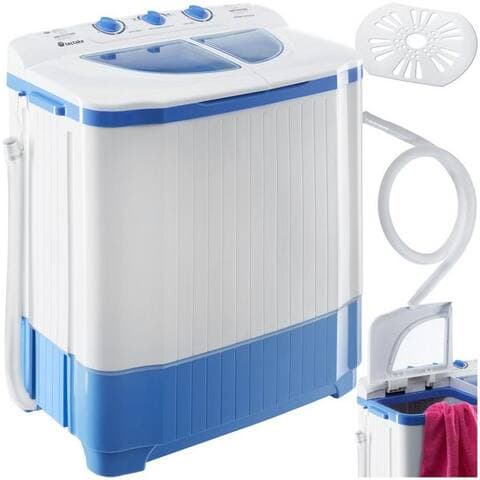 Tectake tectake Wäscheschleuder Mini-Waschautomat - 2 in 1 Waschen et Schleudern, 358 U/min, 4,50 kg, wasser- et