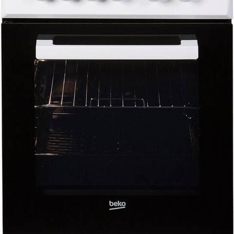 BEKO Elektro-Standherd FSS57000GW, Simple Steam Reinigungsfunktion, avec Kleinflächengrill