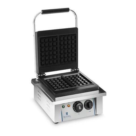 Royal Royal Catering gaufrier Waffelautomat Waffelgerät belgische Waffeln 2000W Edelstahl Gastro, 2000 W
