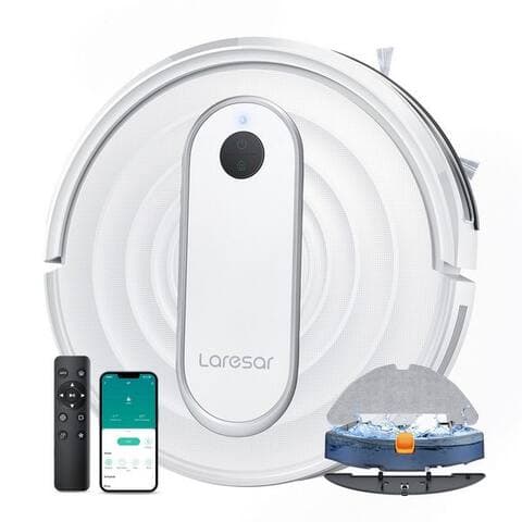 Laresar Laresar robot aspirateur avec Wischfunktion 8000 Pa, 3-in-1 Reinigung, Teppich-Booster, 120 Min, 45 W,