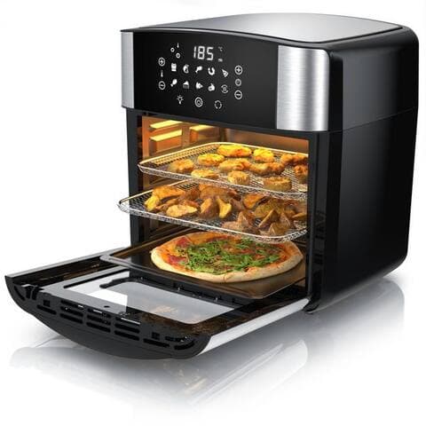 Arendo Arendo air fryer Multifunktionsofen 16L, four Umluft, Grill, Dörrautomat, Air Fryer, 1800 W, XXL friteuse