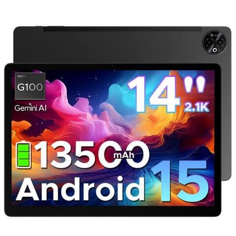 DOOGEE 2026 DOOGEE tablette Tab E3 max 14 pouces 13500mAh, Helio G100 Android 15 tablette (14", 256 GB, Android 15,