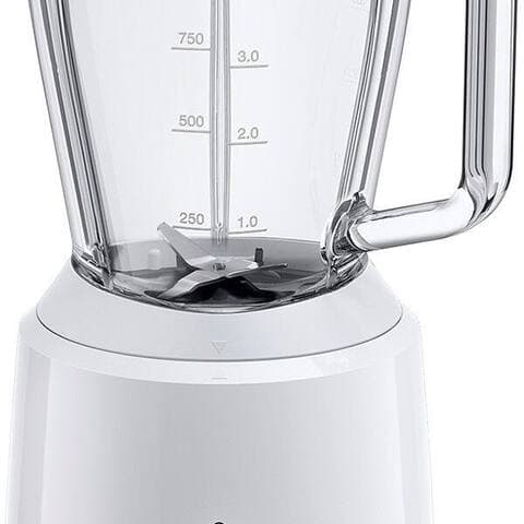 BRAUN Standblender PowerBlend 1 JB 1050 WH - 600W, 2 Geschwindigkeiten, 1,5L, 2 Programme, 600 W, Glaskrug,