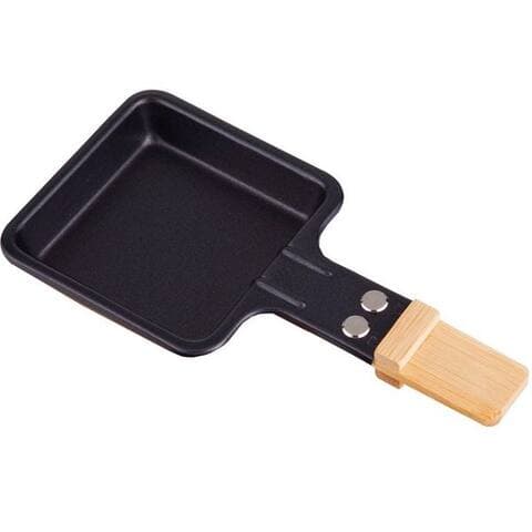 Syntrox Syntrox Germany raclettepfännchen raclette Pfännchen viereckig avec Bambusgriff - Menge: 1 Stück, (1-tlg)