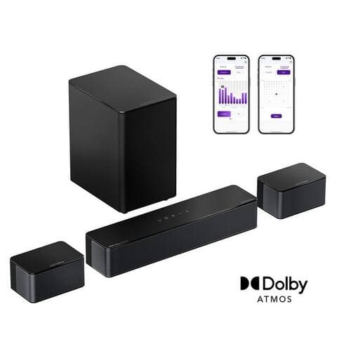 Ultimea Ultimea Poseidon M4T barre de son 5.1 Dolby Atmos (410 W, 3D Surroet Soet TV enceinte pour Heimkino avec