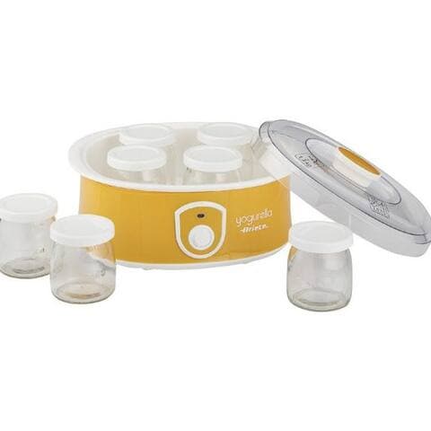 Ariete Ariete yaourtière 617 Yogurella, 6 Portionsbehälter, je 185 ml, avec 7 Portionsgläsern