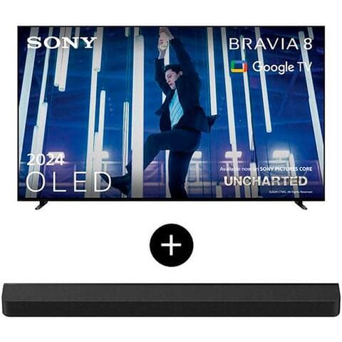 SONY K-65XR80 OLED-téléviseur (164 cm/65 pouces, 4K Ultra HD, TV connectée, Google TV, BRAVIA 8, 4K HDR, Dolby