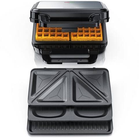 Arendo Arendo 3-in-1-grill à sandwich 4in1 Sandwich Maker, Temperaturkontrolle, Cool tactile, BPA-frei, 900 W,