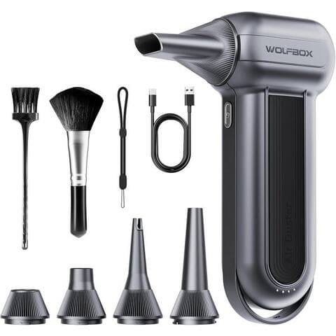 Wolfbox WOLFBOX Akku-aspirateur à main Electric Air Duster avec drei einstellbaren Geschwindigkeitsstufen,