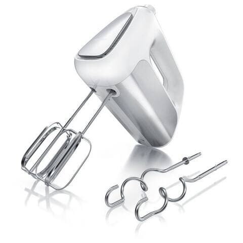 Arendo Arendo Handblender Elektrischer Handrührer inkl. 2 Rührbesen & 2 Knethaken, Handrührgerät, 500 W, Edelstahl,