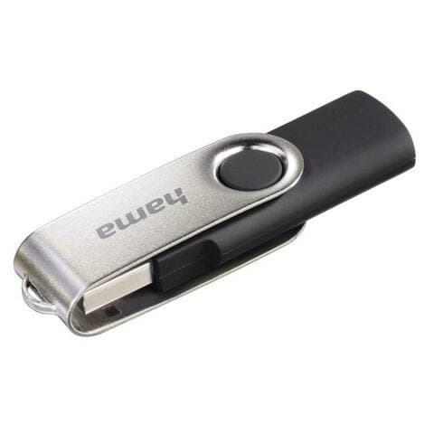 Hama Hama Rotate, USB 2.0, Noir/Silber clé USB (USB 2.0)