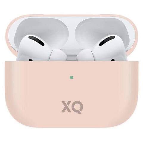 XQISIT Étui de protection pour casque Etui Silikon Skin Case Cover Coque de protection Pink, passend pour Ladecase Apple AirPods